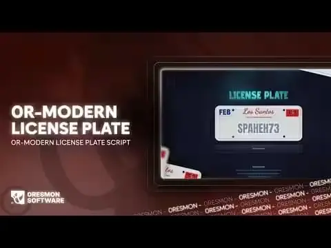 Tebex Vehicle Plate Customizer - Tebex