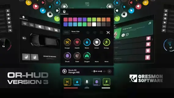 Explore FREE 0R-HUD V3 for Breathtaking Fivem Experience