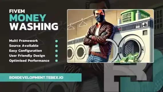 Enhance FiveM Roleplay with Money Washing Feature