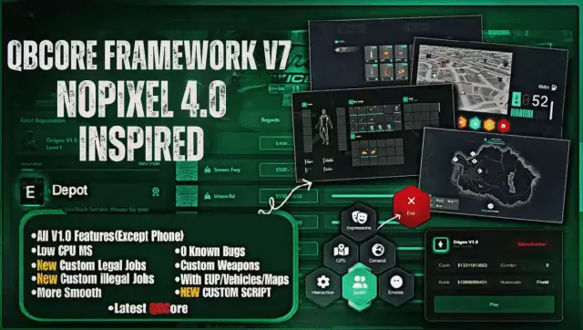 QBCore Framework V7 [NoPixel 4.0] - Tebex