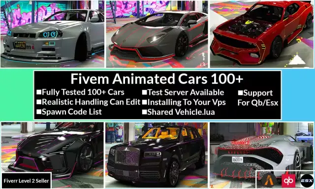 Premium Animated Car Pack for FiveM Servers
