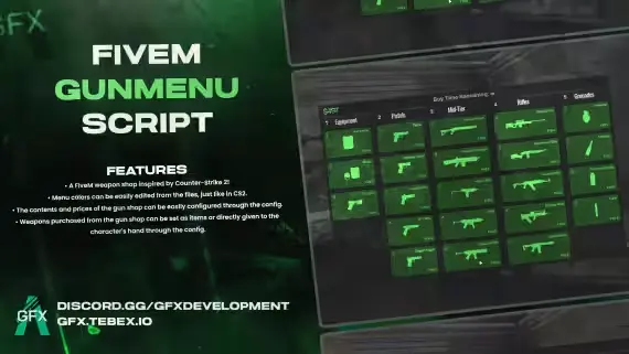 GFX GunMenu for FiveM - Tebex
