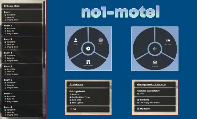 FREE Motel Script for ESX: Rent Rooms, Easy Config