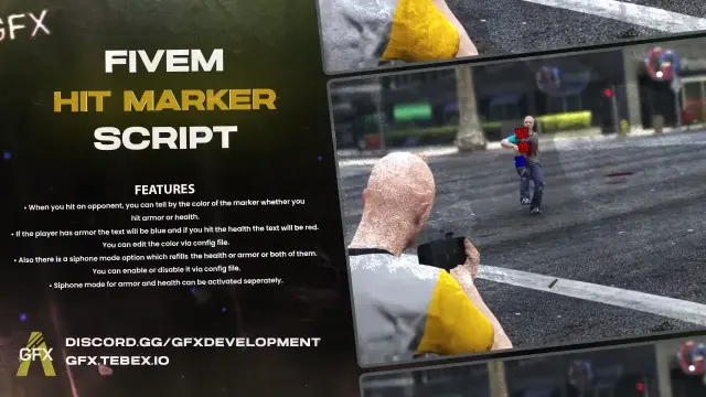 Free FiveM Hit Marker Script with Customizable Colors