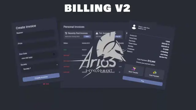 Arius Billing V2: Enhance Your FiveM Server's Economy