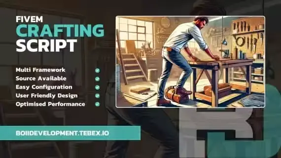 Immersive FiveM Crafting Script With Multi Frameworks