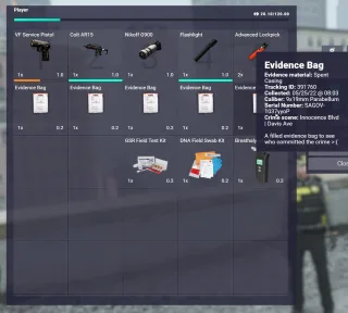 qb-evidence v2 | qb-policejob evidence alternative | qb-core screenshot 4