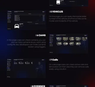 ESX/qb-mdt /w Warrants, Cameras, Vehicle, Dispatch etc screenshot 5
