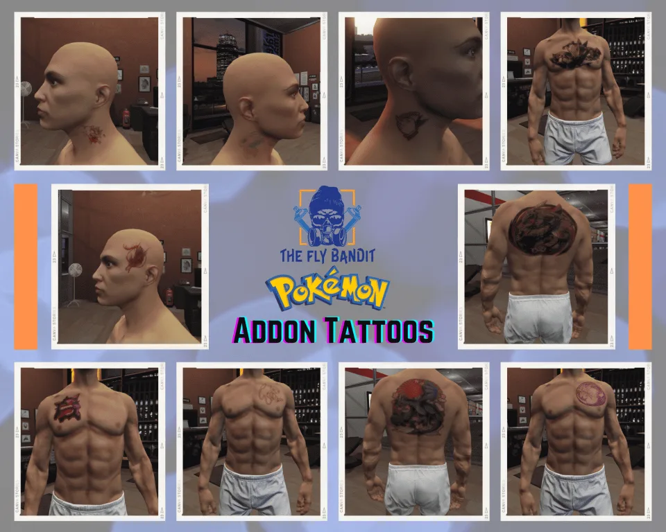 [200] Tattoo Pack for FiveM Servers | Supports qb and esx - preview screenshot 2