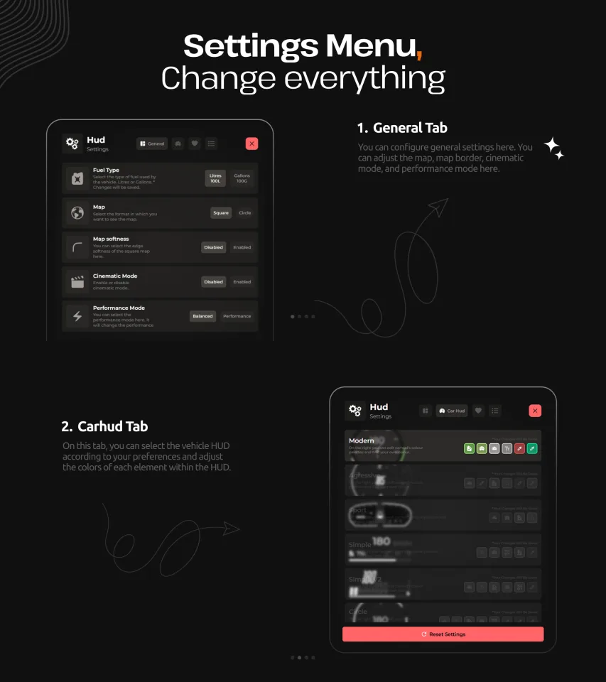 WAIS HUD V6 Customizable - interface detail