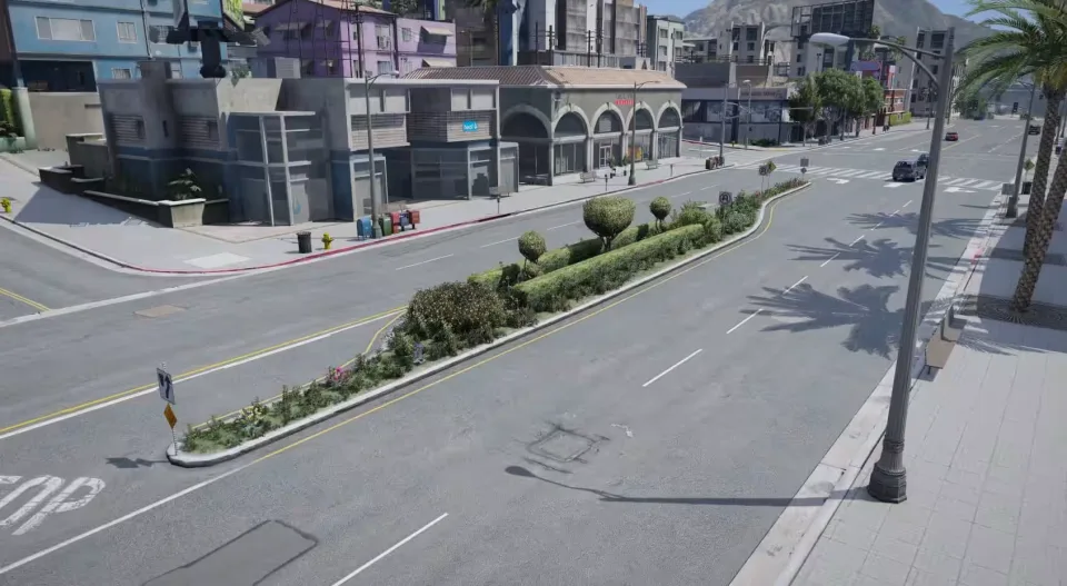 FREE Road Vegetation YMAP for FiveM | CFX Tebex - in-game screenshot 2