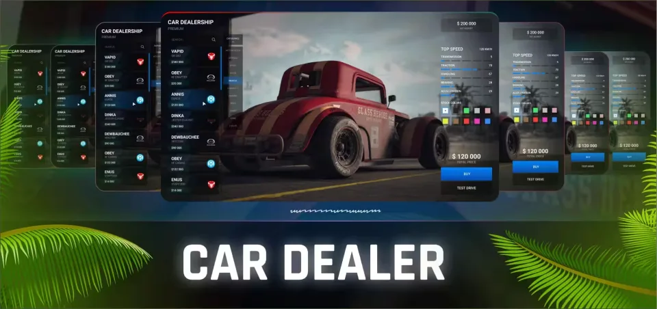Explore FiveM Carshop: Test Drives & Customization