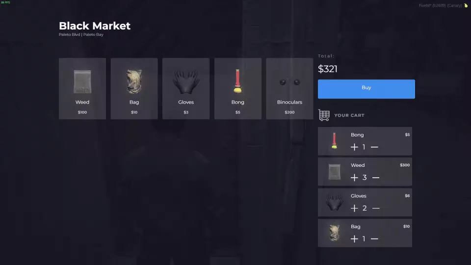 Explore v3 Shops System with Blackmarket Showcase - in-game screenshot