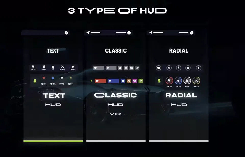 Unlock Customization with qb-hud v3 | Open Source - in-game screenshot