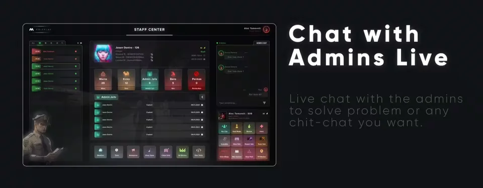 mStaff - Admin Menu - preview screenshot 3