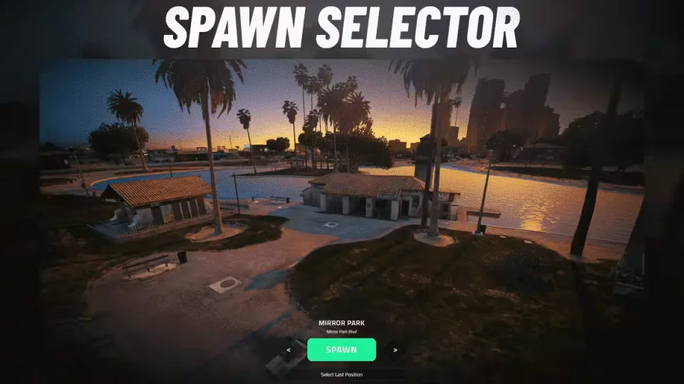 Spawn Selector Compatibility—QBCore & ESX Showcase