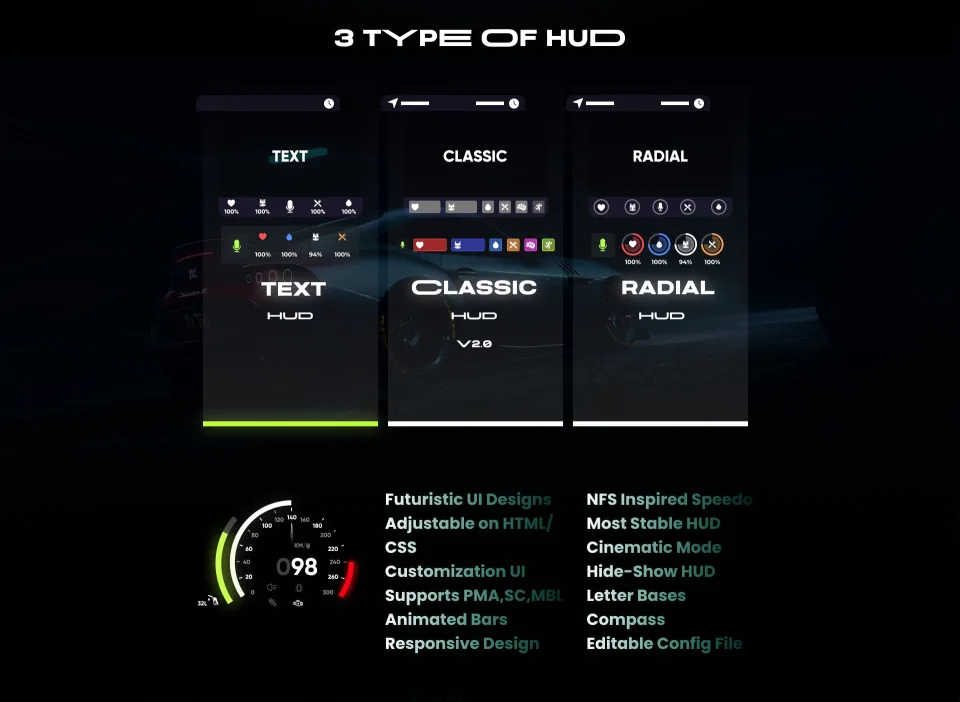 BLVCK HUD V2 - preview screenshot