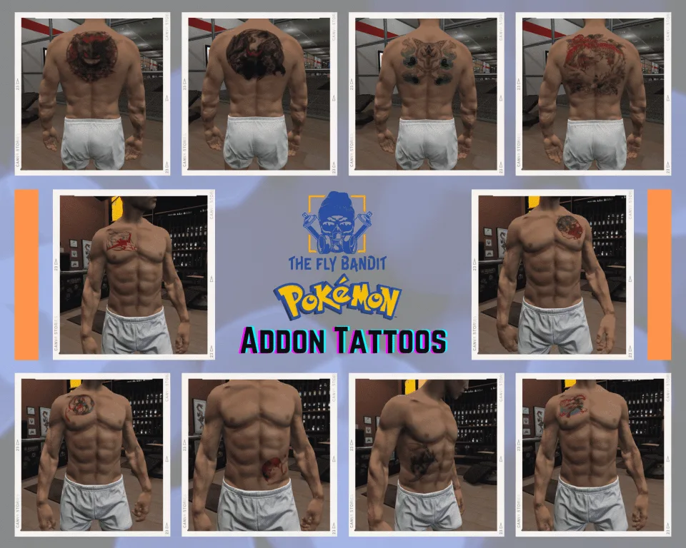 [200] Tattoo Pack for FiveM Servers | Supports qb and esx - in-game screenshot 2