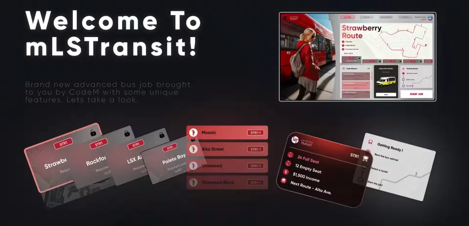 mLSTransit (Advanced Bus Job) - in-game screenshot 2