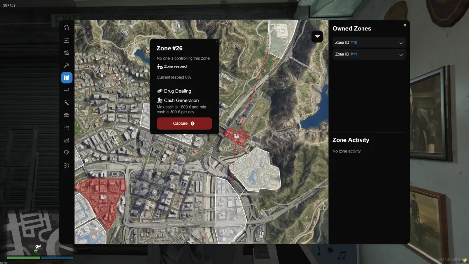 FiveM Gang Script | Electus Gangs - preview screenshot
