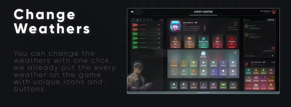 mStaff - Admin Menu - preview screenshot 2