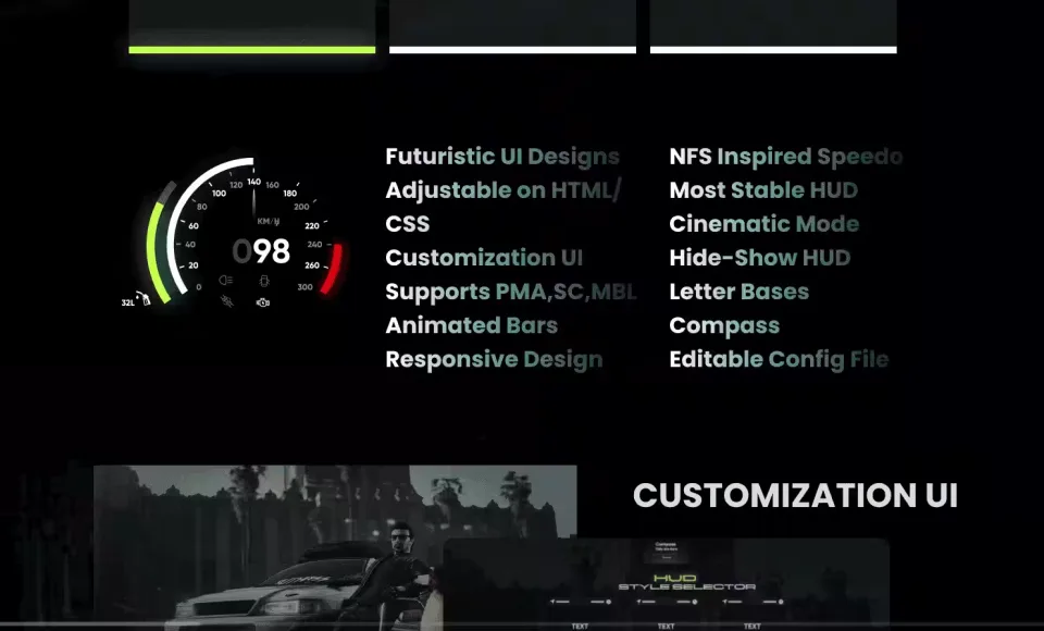 Unlock Customization with qb-hud v3 | Open Source - interface detail