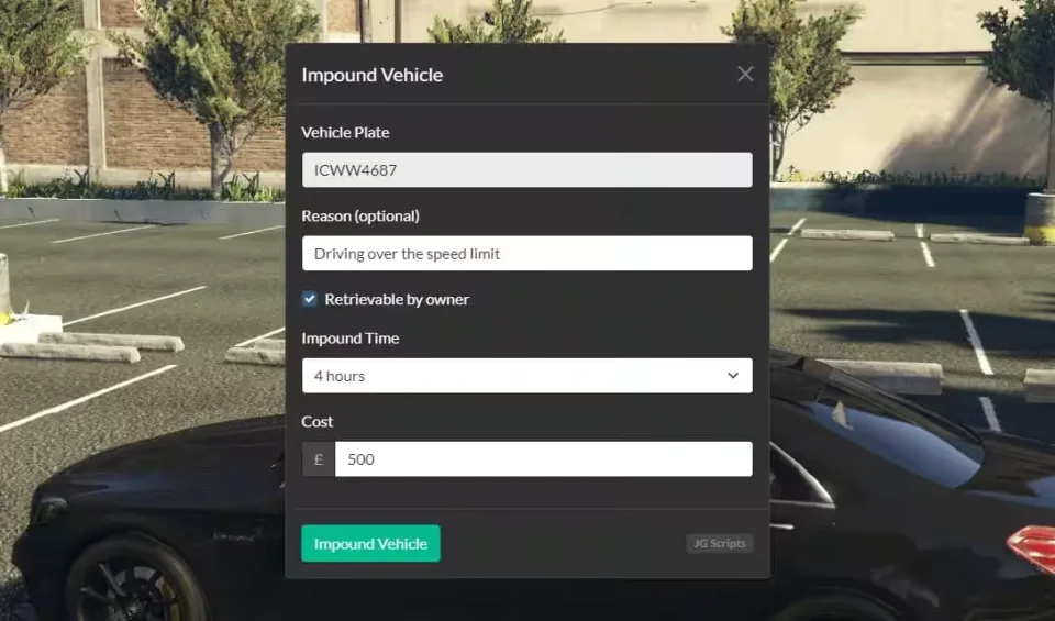 Explore qb-garage v2: Private Garages & More! - interface detail