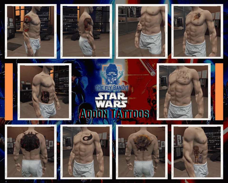 [200] Tattoo Pack for FiveM Servers | Supports qb and esx - in-game screenshot 3