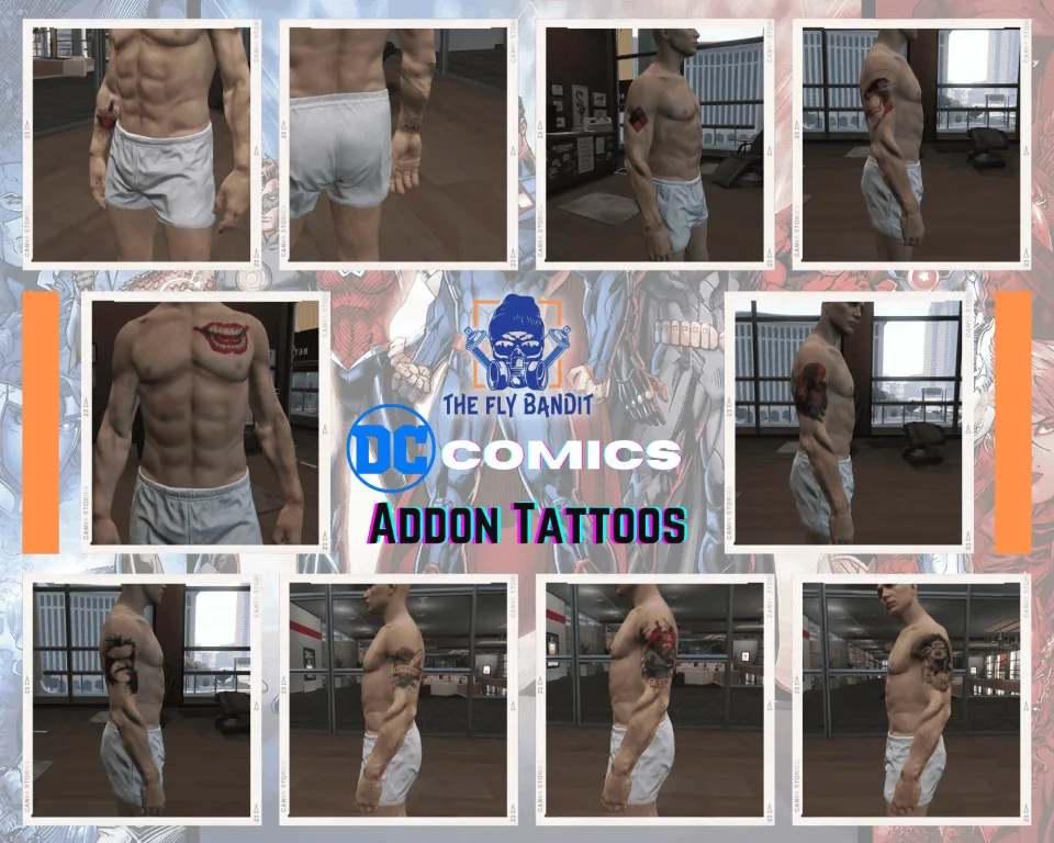 [200] Tattoo Pack for FiveM Servers | Supports qb and esx - in-game screenshot