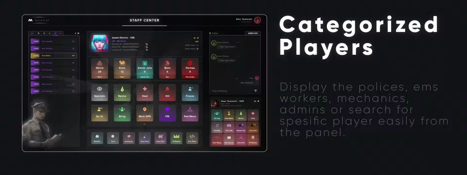 mStaff - Admin Menu - interface detail 3