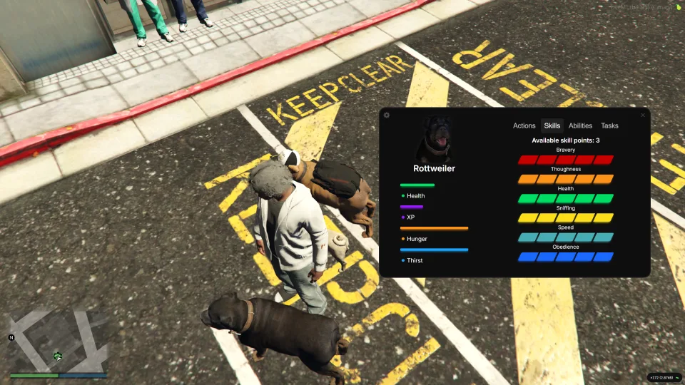 FiveM Pet System - in-game screenshot