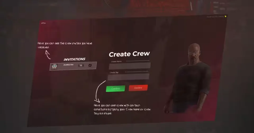 Discover FiveM's Advanced CrewSystem for Elite Gameplay - interface detail