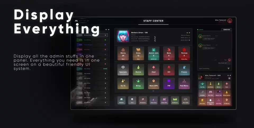 mStaff - Admin Menu - feature detail 3