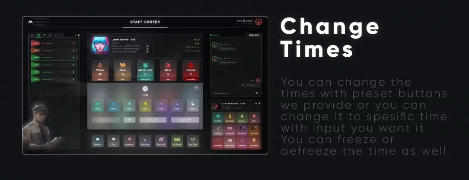 mStaff - Admin Menu - feature detail