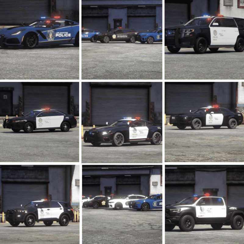 NoPixel 3.0 Police Car Pack (10 Cars) Very Optimized